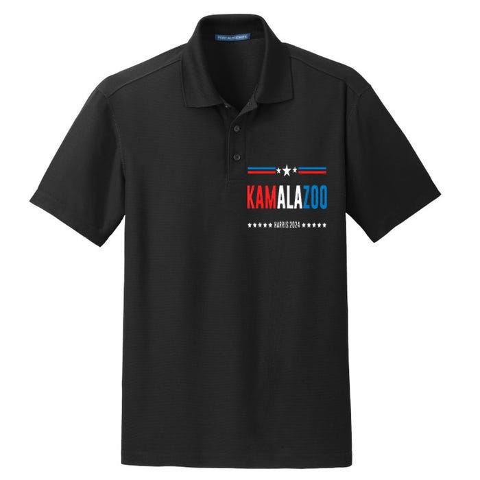 Kamalazoo WeRe Not Going Back Kamala Harris 2024 Dry Zone Grid Polo