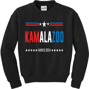 Kamalazoo WeRe Not Going Back Kamala Harris 2024 Kids Sweatshirt