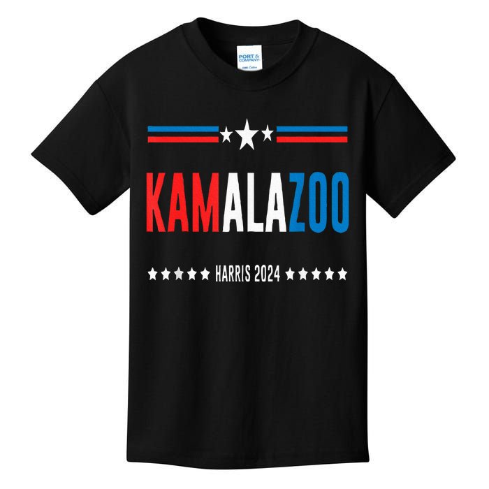 Kamalazoo WeRe Not Going Back Kamala Harris 2024 Kids T-Shirt