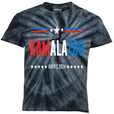 Kamalazoo WeRe Not Going Back Kamala Harris 2024 Kids Tie-Dye T-Shirt