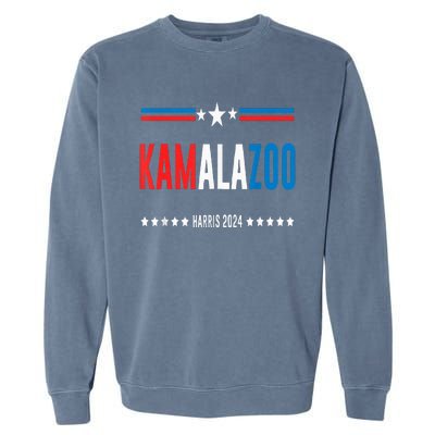 Kamalazoo WeRe Not Going Back Kamala Harris 2024 Garment-Dyed Sweatshirt