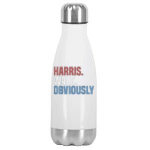 Kamala Walz Obviously 2024 Harris Waltz 2024 Election Stainless Steel Insulated Water Bottle