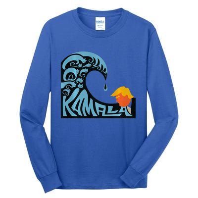 KamalaS Wave Of Hope Overtakes TrumpS Fear Tall Long Sleeve T-Shirt