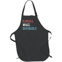 Kamala Walz Obviously 2024 Harris Waltz 2024 Election Full-Length Apron With Pockets