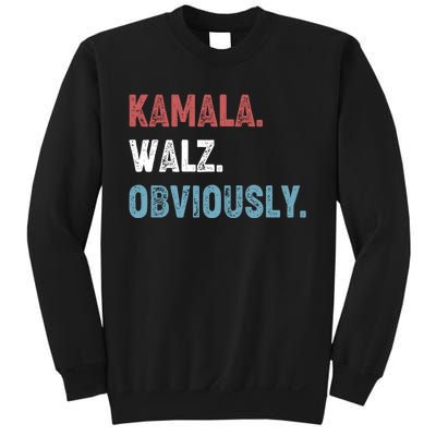 Kamala Walz Obviously 2024 Harris Waltz 2024 Election Sweatshirt