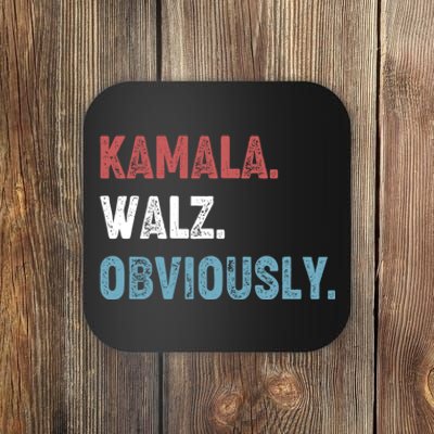 Kamala Walz Obviously 2024 Harris Waltz 2024 Election Coaster