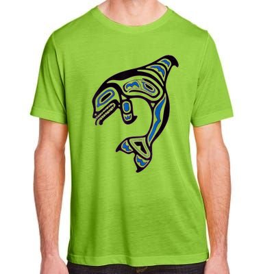 Killer Whale Orca Pacific NW Native American Indian Adult ChromaSoft Performance T-Shirt