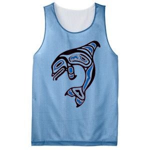 Killer Whale Orca Pacific NW Native American Indian Mesh Reversible Basketball Jersey Tank