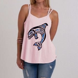 Killer Whale Orca Pacific NW Native American Indian Women's Strappy Tank