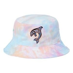 Killer Whale Orca Pacific NW Native American Indian Tie Dye Newport Bucket Hat