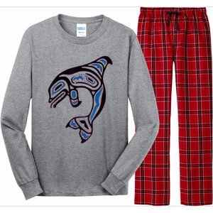 Killer Whale Orca Pacific NW Native American Indian Long Sleeve Pajama Set