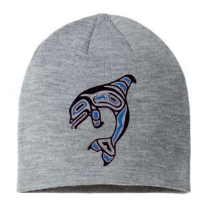 Killer Whale Orca Pacific NW Native American Indian Sustainable Beanie