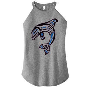 Killer Whale Orca Pacific NW Native American Indian Women's Perfect Tri Rocker Tank