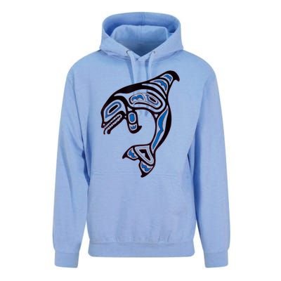 Killer Whale Orca Pacific NW Native American Indian Unisex Surf Hoodie