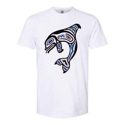 Killer Whale Orca Pacific NW Native American Indian Softstyle® CVC T-Shirt