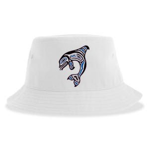 Killer Whale Orca Pacific NW Native American Indian Sustainable Bucket Hat