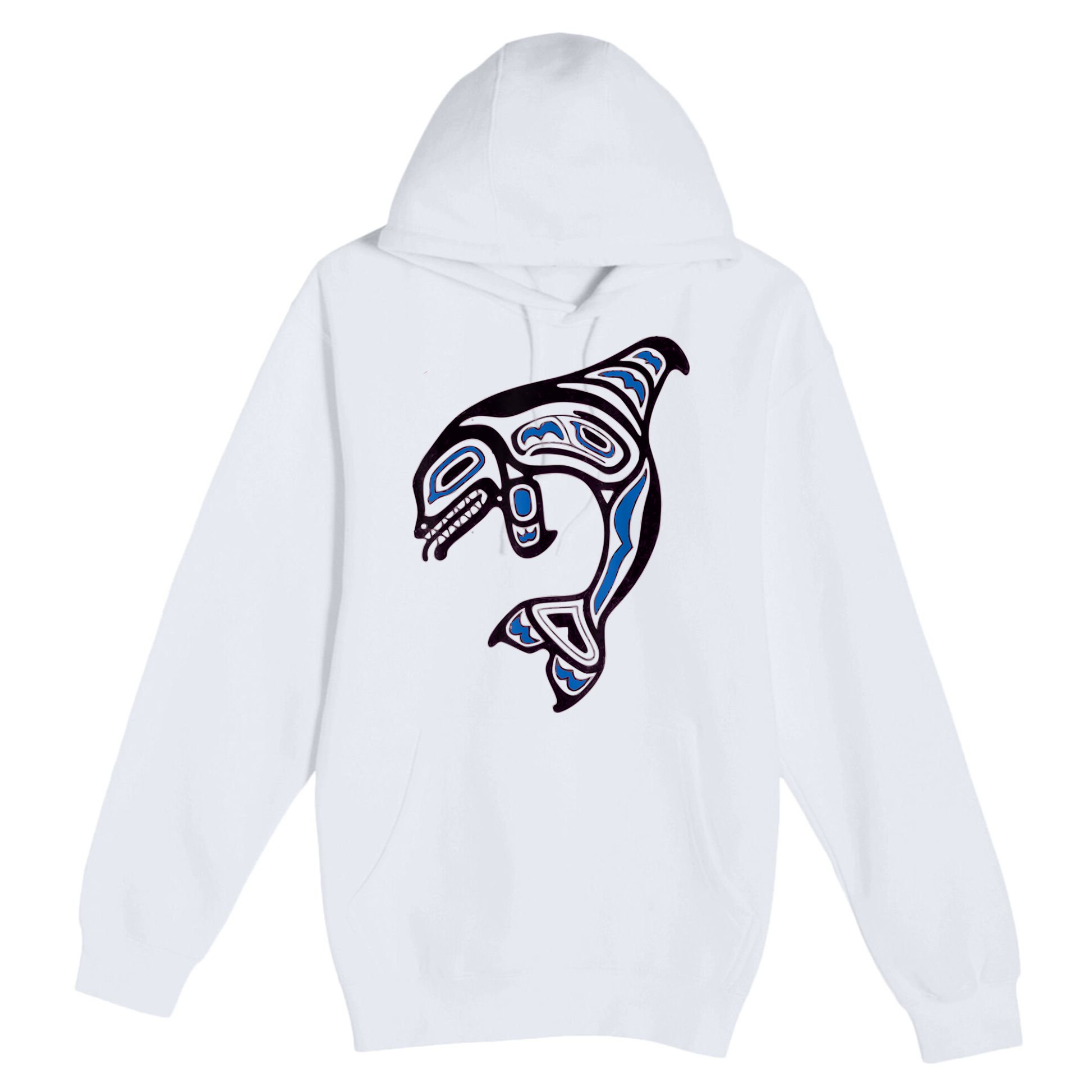 Killer Whale Orca Pacific NW Native American Indian Premium Pullover Hoodie