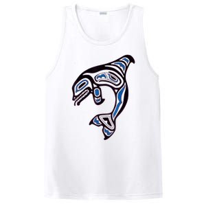 Killer Whale Orca Pacific NW Native American Indian PosiCharge Competitor Tank