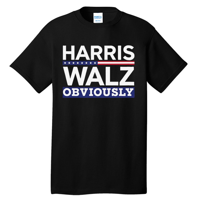 Kamala Walz Obviously 2024 Harris Waltz 2024 Election Tall T-Shirt