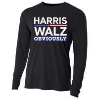 Kamala Walz Obviously 2024 Harris Waltz 2024 Election Cooling Performance Long Sleeve Crew