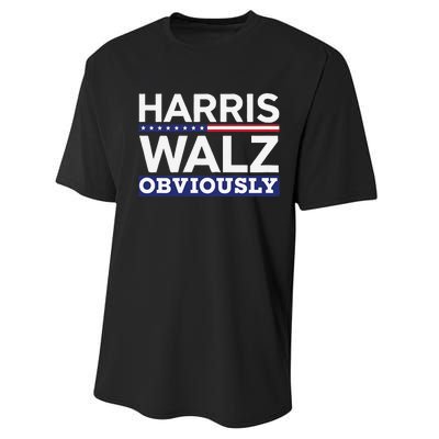 Kamala Walz Obviously 2024 Harris Waltz 2024 Election Performance Sprint T-Shirt