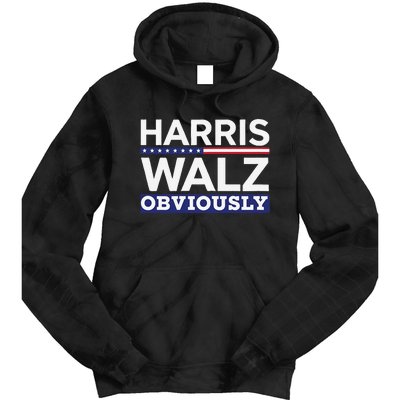 Kamala Walz Obviously 2024 Harris Waltz 2024 Election Tie Dye Hoodie