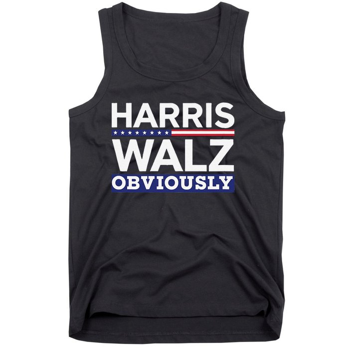 Kamala Walz Obviously 2024 Harris Waltz 2024 Election Tank Top