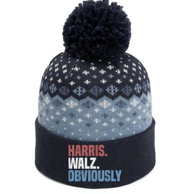 Kamala Walz Obviously 2024 Harris Waltz 2024 Election The Baniff Cuffed Pom Beanie