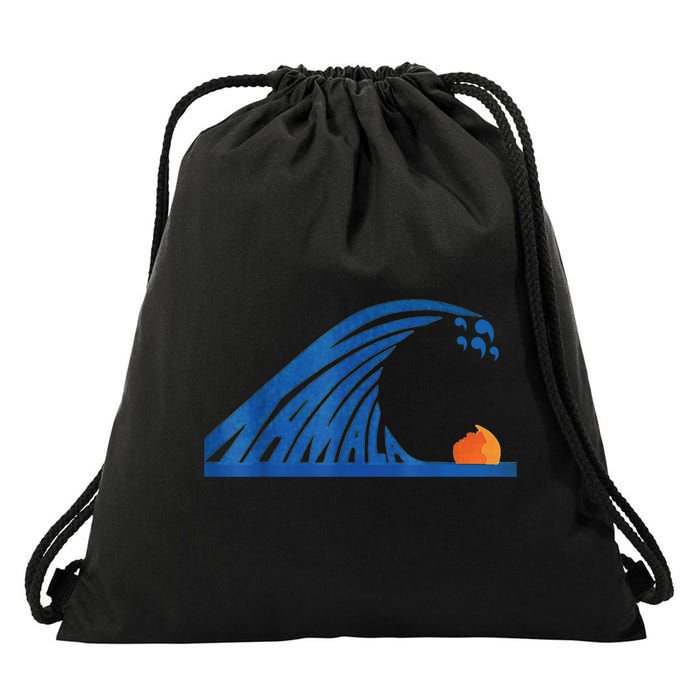 Gary Taxali Kamala Wave Drawstring Bag