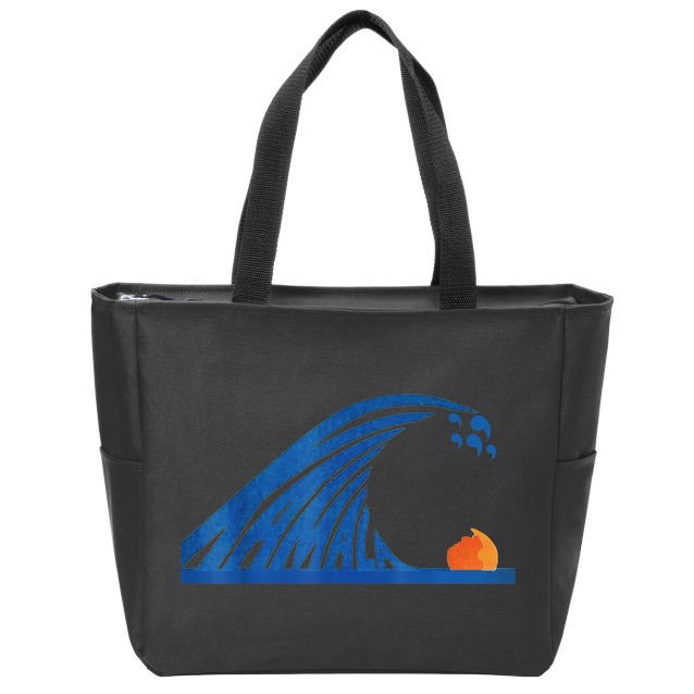 Gary Taxali Kamala Wave Zip Tote Bag