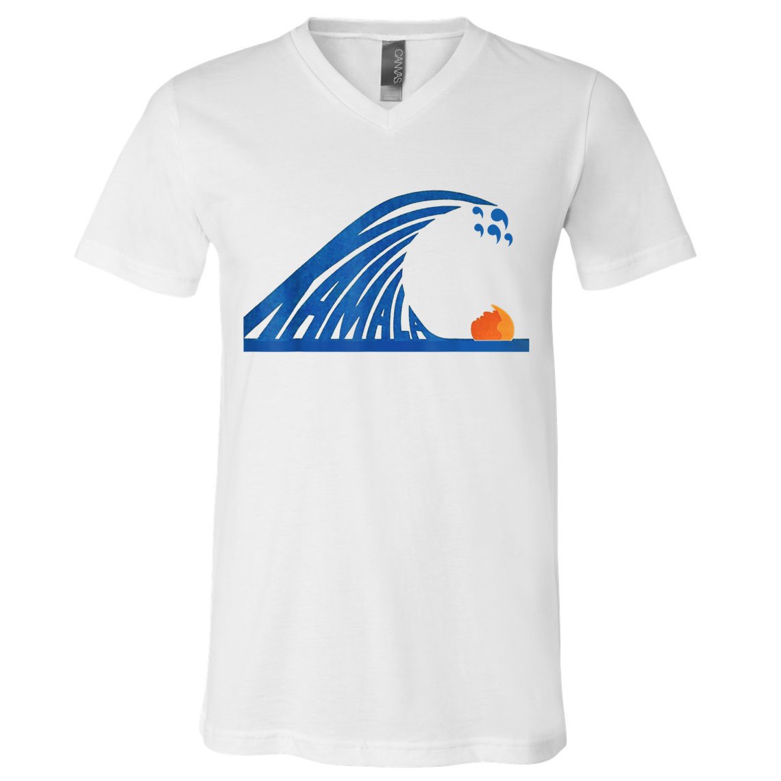 Gary Taxali Kamala Wave V-Neck T-Shirt