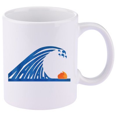 Gary Taxali Kamala Wave 11oz C Handle Ceramic Mug