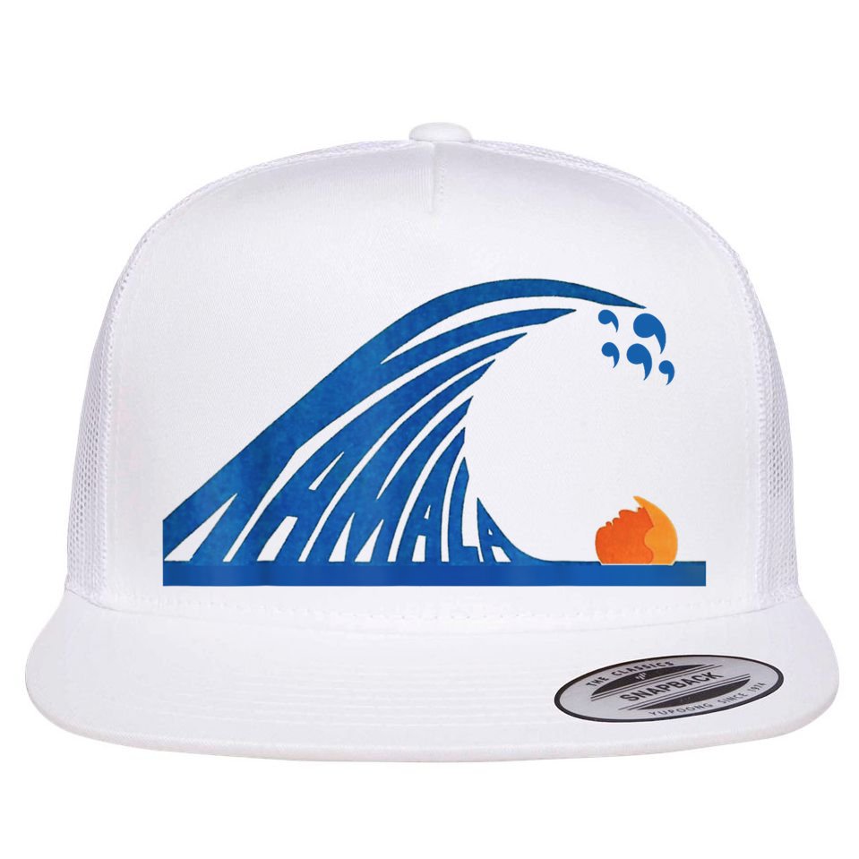 Gary Taxali Kamala Wave Flat Bill Trucker Hat