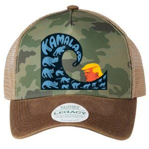 Gary Taxali Kamala Wave Blue Cats Legacy Tie Dye Trucker Hat