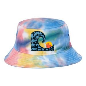 Gary Taxali Kamala Wave Blue Cats Tie Dye Newport Bucket Hat