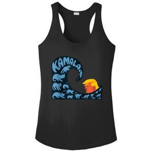 Gary Taxali Kamala Wave Blue Cats Ladies PosiCharge Competitor Racerback Tank