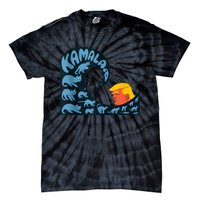 Gary Taxali Kamala Wave Blue Cats Tie-Dye T-Shirt