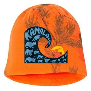 Gary Taxali Kamala Wave Blue Cats Kati - Camo Knit Beanie