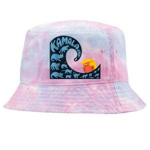 Gary Taxali Kamala Wave Blue Cats Tie-Dyed Bucket Hat