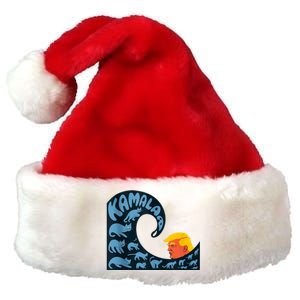 Gary Taxali Kamala Wave Blue Cats Premium Christmas Santa Hat