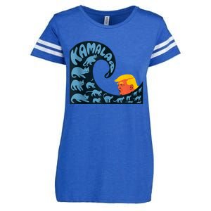 Gary Taxali Kamala Wave Blue Cats Enza Ladies Jersey Football T-Shirt