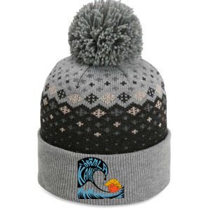 Gary Taxali Kamala Wave The Baniff Cuffed Pom Beanie