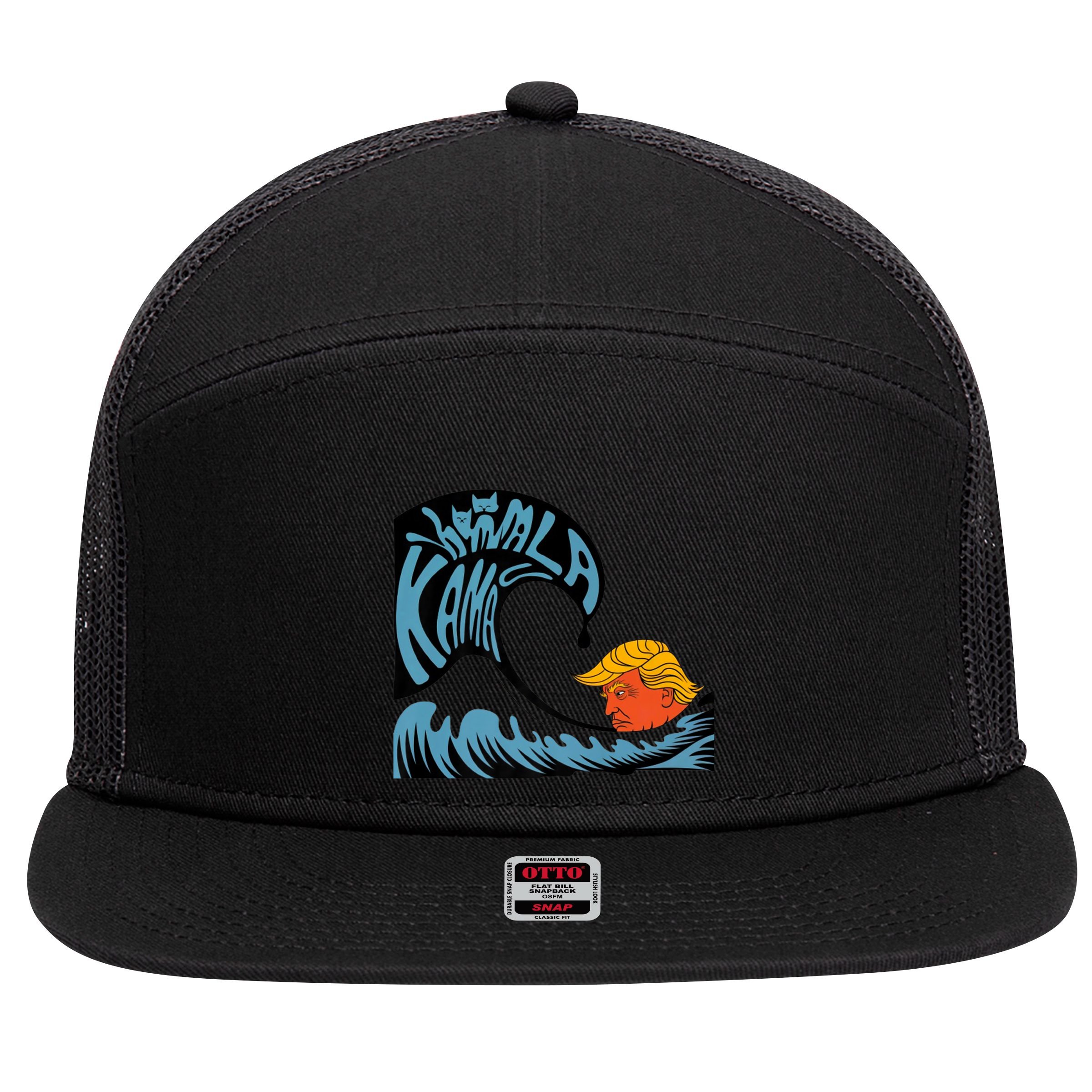 Gary Taxali Kamala Wave 7 Panel Mesh Trucker Snapback Hat