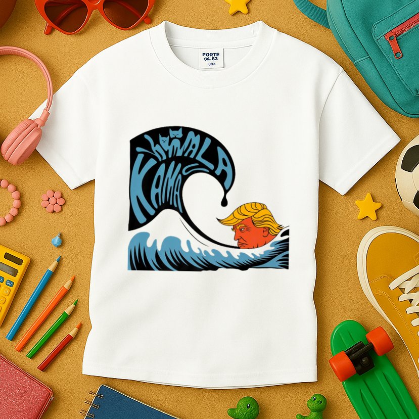 Gary Taxali Kamala Wave Kids T-Shirt