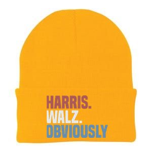 Kamala Walz Obviously 2024 Harris Waltz 2024 Election Gift Knit Cap Winter Beanie