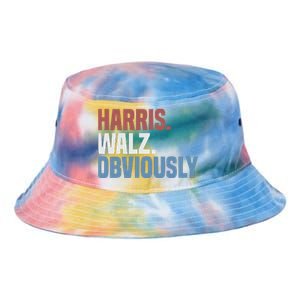 Kamala Walz Obviously 2024 Harris Waltz 2024 Election Gift Tie Dye Newport Bucket Hat