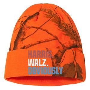 Kamala Walz Obviously 2024 Harris Waltz 2024 Election Gift Kati Licensed 12" Camo Beanie