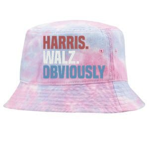 Kamala Walz Obviously 2024 Harris Waltz 2024 Election Gift Tie-Dyed Bucket Hat