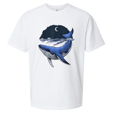 Killer Whale Orca Funny Whale Sea Ocean Moon Sueded Cloud Jersey T-Shirt