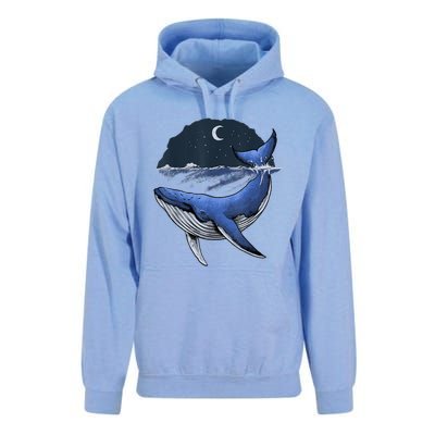 Killer Whale Orca Funny Whale Sea Ocean Moon Unisex Surf Hoodie